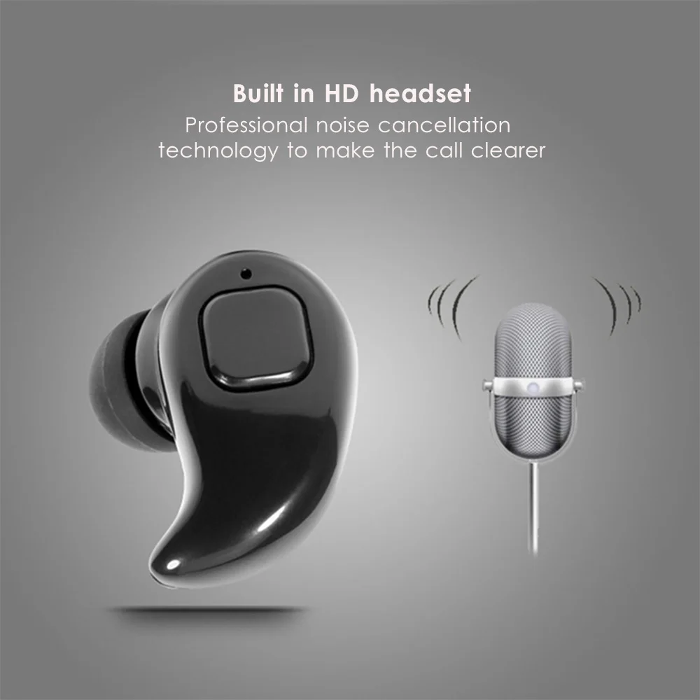 1 шт. S530X мини беспроводная гарнитура Bluetooth наушники вкладыши стерео бас с