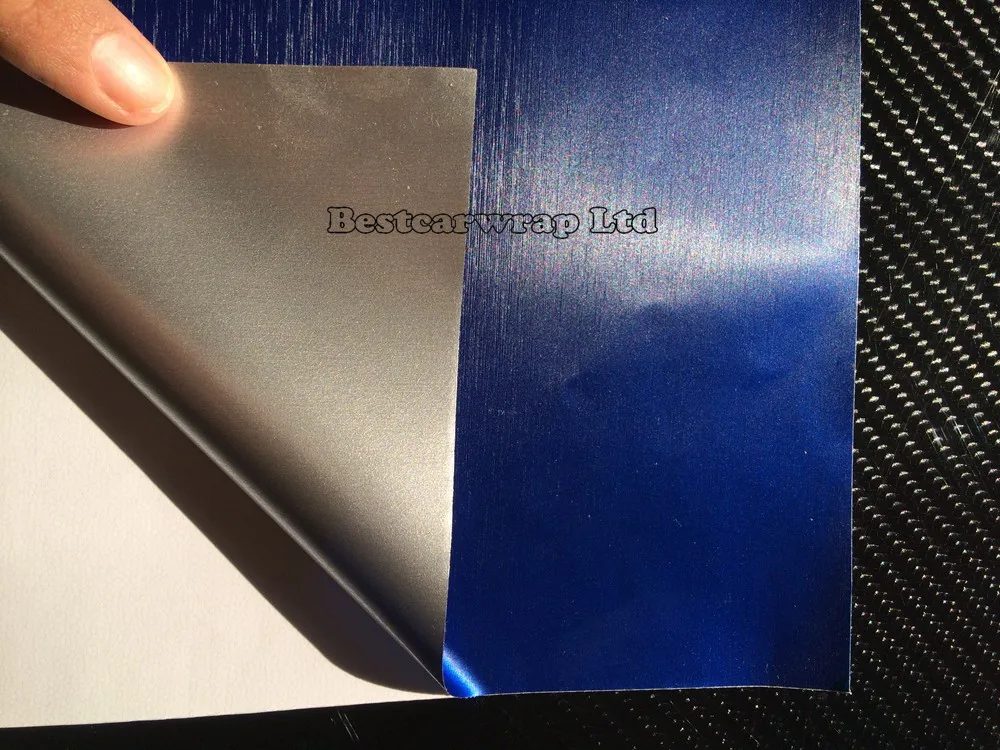 metallic brushed blue chrome blue brushed vinyl wrap Film 3m brush steel blue purple red yellow_Wrapping (1)