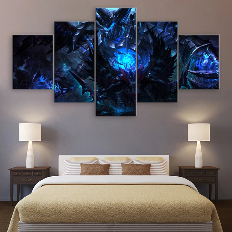  5 Panel Painting For Living Room Canvas Print DOTA 2 Terrorblade Pictures Wall Art Game Poster Mode