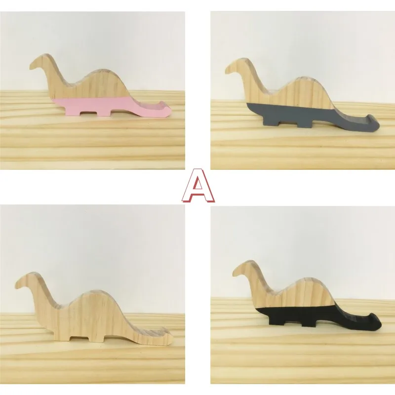 Симпатичные деревянные украшения динозавров Детская комната игрушки творческой фотографии камера реквизит украшение дома 4 вида цветов Ins