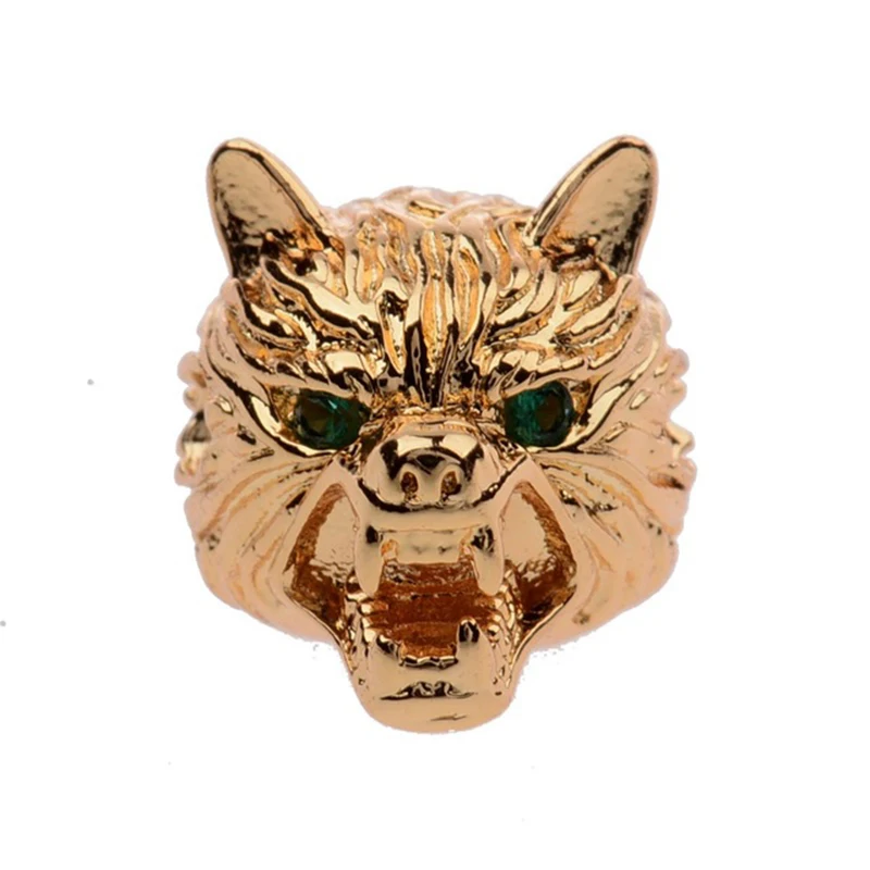Wolf Head Beads for DIY Jewelry Making Punk Style