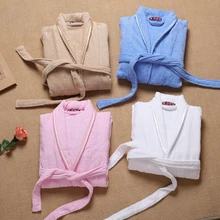 Зима хлопок Для мужчин халат мягкий с длинными рукавами кимоно пижамы для Для мужчин халат мужской Spa ночь, платье мужская пижама