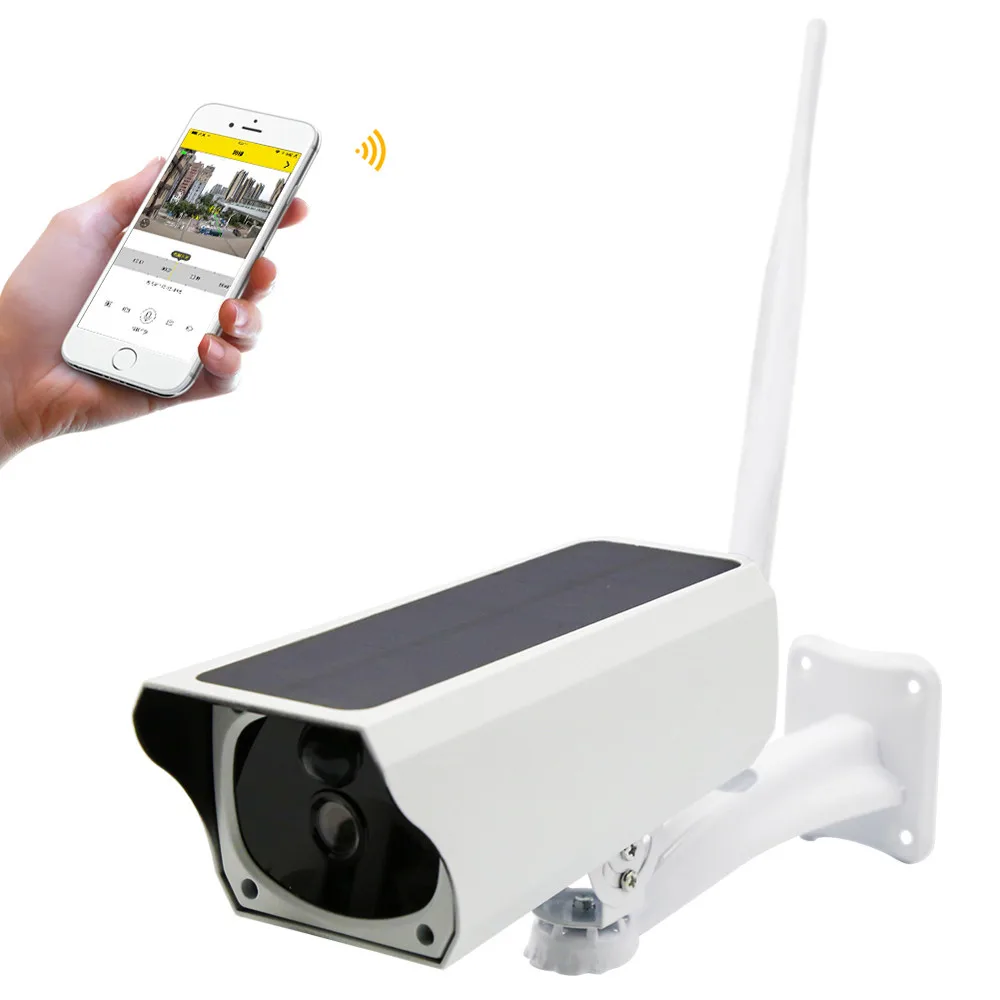 

2MP Security Camera Wireless Remote Monitoring Solar Video WIFI Alarm System #4