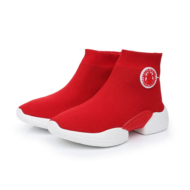 JINBEILEE Women's new solid color small fresh flying woven casual shoes high to help sports wind socks socks shoes JINBEILEE Women's new solid color small fresh flying woven casual shoes high to help sports wind socks socks shoes