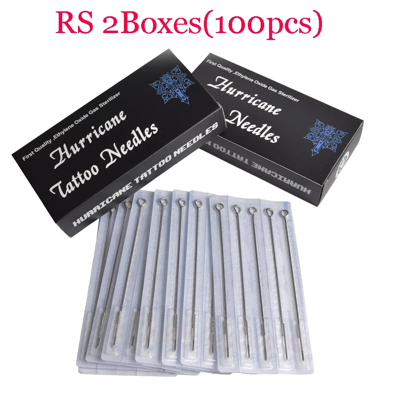

FKS 100PCS Round Shader Needle RS FKSTATOO Tattoo Needles Assorted Sterilized Disposable Needles Microblading Needle For Tatto