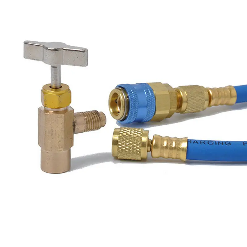 Car Air Conditioning And Fluoride Tube Plus Fluoride Refrigerant Pressure Gauge