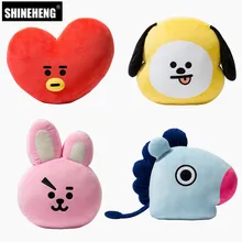 SHINEHENG Kpop Bangtan BTS Plush Pillow Toy Bt21 Warm Bolster TATA VAN COOKY CHIMMY SHOOKY KOYA RJ MANG Cushion Plush Doll