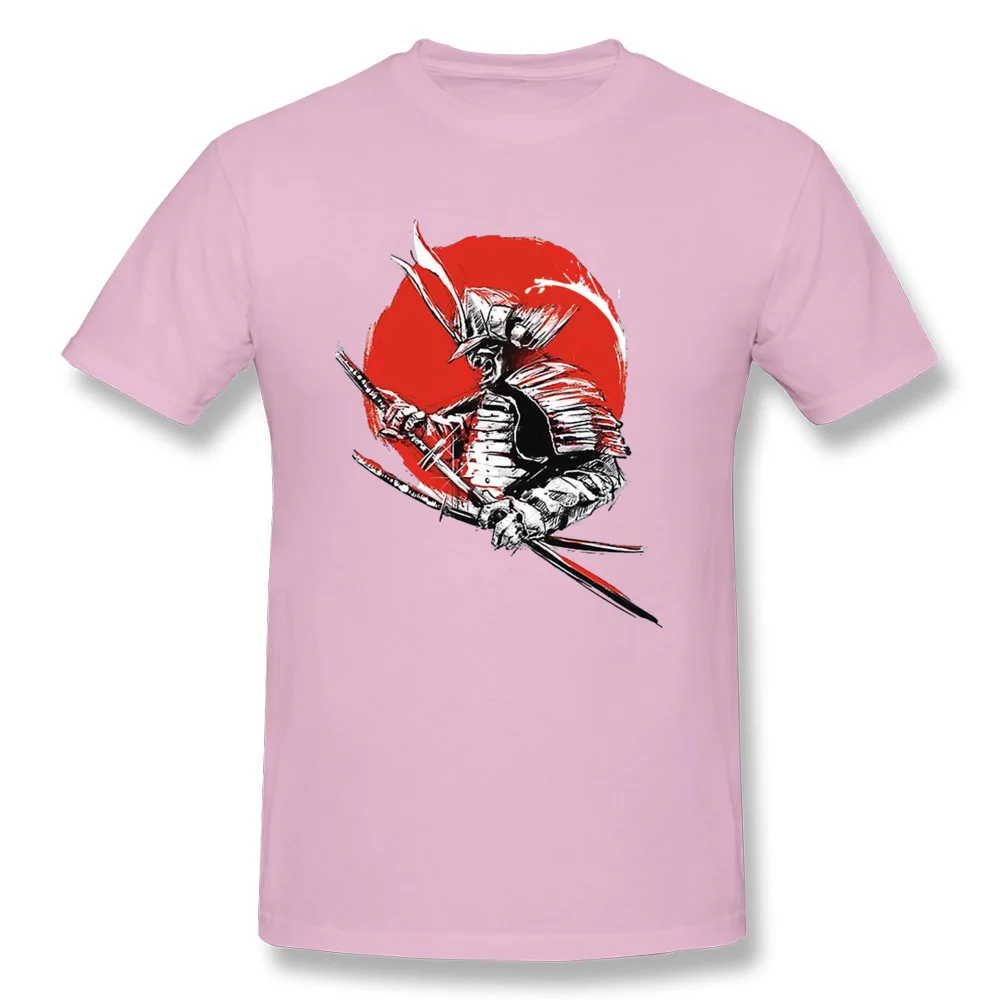  Men Tshirts Sunset Samurai Warrior 8573 Casual Tops & Tees Cotton O-Neck Short Sleeve Leisure Tee Shirts Thanksgiving Day Sunset Samurai Warrior 8573 pink