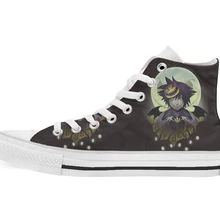 Темно-британский дизайн; высокие парусиновые туфли на заказ; повседневная обувь на плоской подошве; Прямая