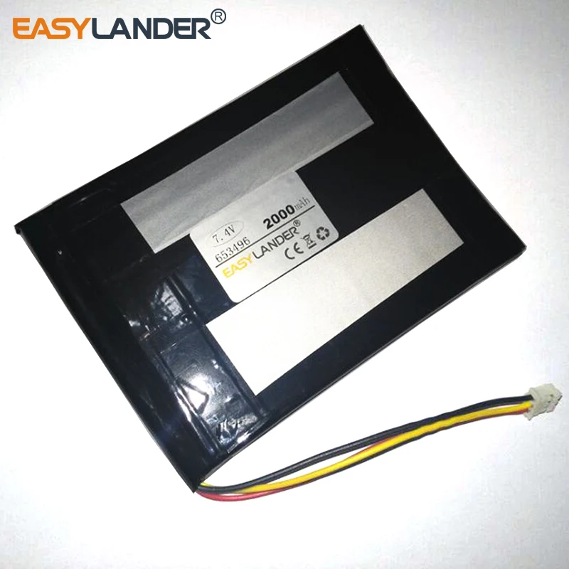 PL653496 2P 656895 7.4V 2000mAh Li Polymer battery For DVD player