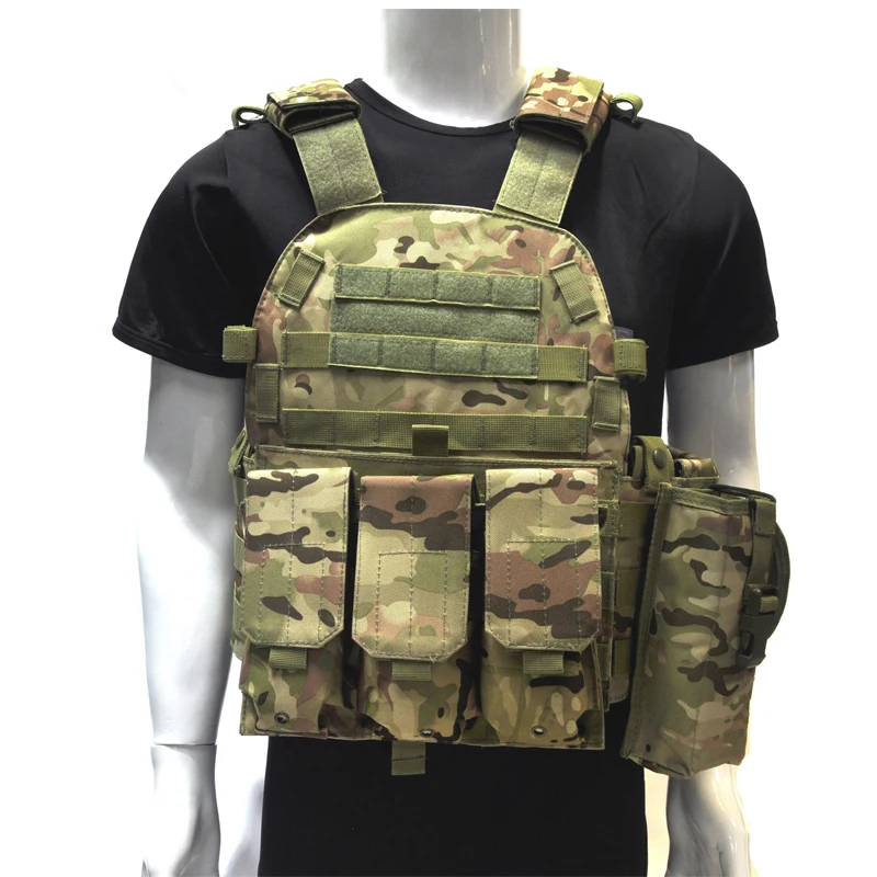 Army Combat Tactical Vest Military Live CS Games Airsoft Sport Body Armor 6094 Tactical Vest With 3 Magazine Pouch Army Combat Tactical Vest Military Live CS Games Airsoft Sport Body Armor 6094 Tactical Vest With 3 Magazine Pouch