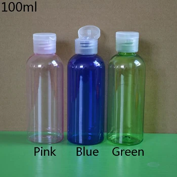 

New Arrivals,50pcs,100ml flip points bottling, butterfly cover cosmetic plastic emulsion points bottling, refillable bottles