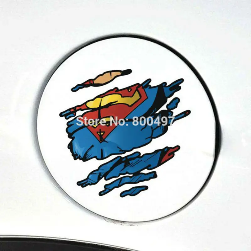 

New Car Styling Funny Superman Scratch Decoration Stickers Car Whole Body Decals for BMW Benz Audi Fiat Ford Toyota Honda Tesla