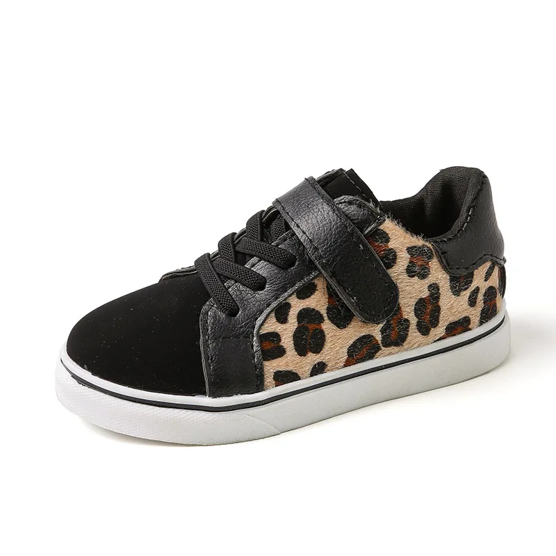 

JGVIKOTO Spring Autumn Boys Girls Sneakers Kids Casual Shoes With Leopard Prints Children Skate Shoes Fashion Sports Sneakers