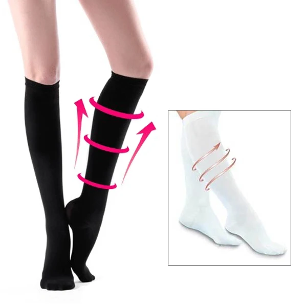 2 Pairs Unisex Miracle Socks Comfortable Relief Soft Anti Fatigue