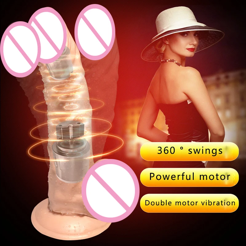Hot Heating dildo vibrator Voice control sex machine vibrating wand swing rotating dildo male artificial penis g spot vibrators