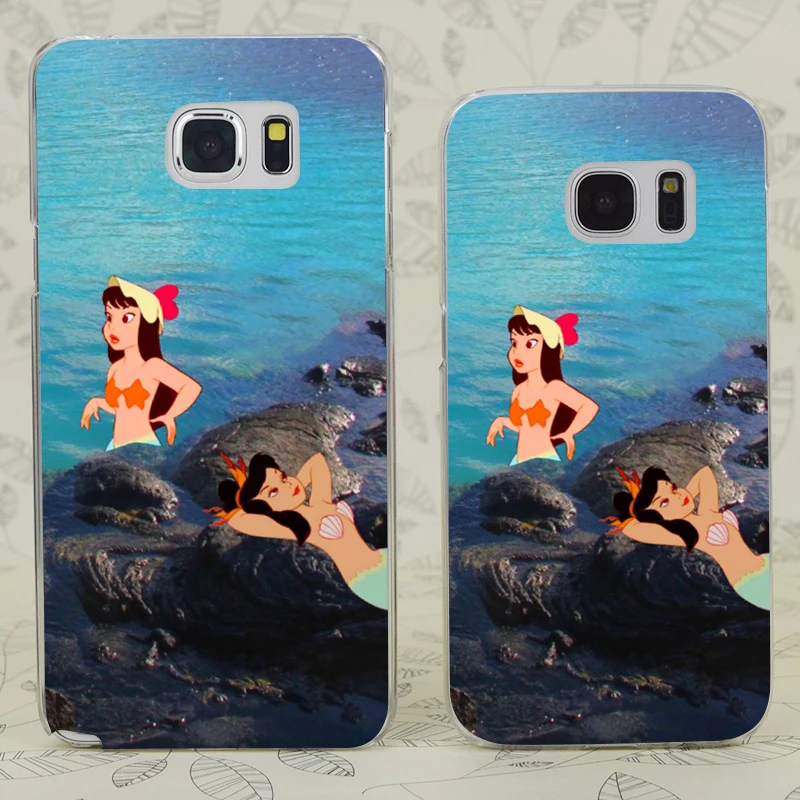 C0947 Peter Pan S Mermaid Lago Transparent Hard PC Case Cover For Samsung Galaxy 3 4 5 6 7 Mini Edge Plus Note 9 |