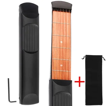 

Pocket Acoustic Guitar Practice Tool 6 String Fingerboard 6 Fret Chord Trainer Portable Gadget