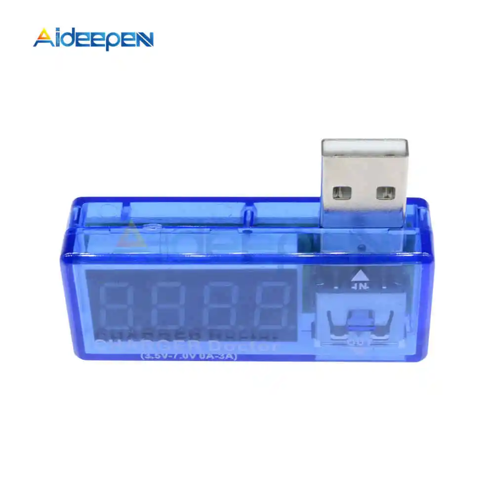 Цифровой USB вольтметр амперметр измеритель напряжения портативный