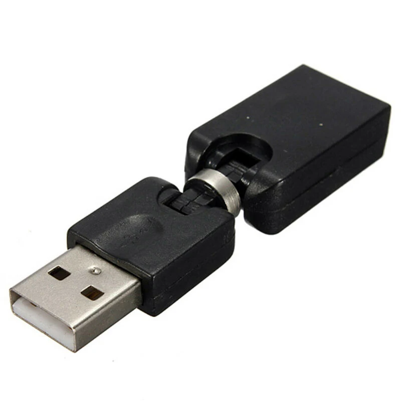 360 градусов поворотный регулируемый угол USB 2 0 штекер гнездо адаптер Кабельный