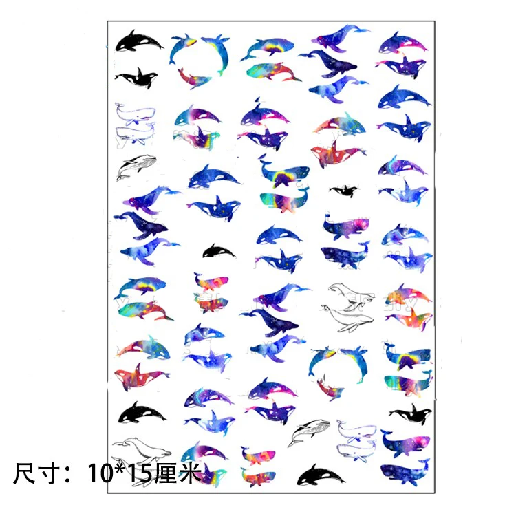 

GLADZGT 3pcs/lot Gradient color dolphin transparent material epoxy mold makeing jewelry filling for DIY jewelry
