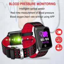 Smart Bracelet IP67 Waterproof Fitness Tracker Heart Rate Monitor Sedentary Drinking Water Reminder Smart Watch For Android iOS