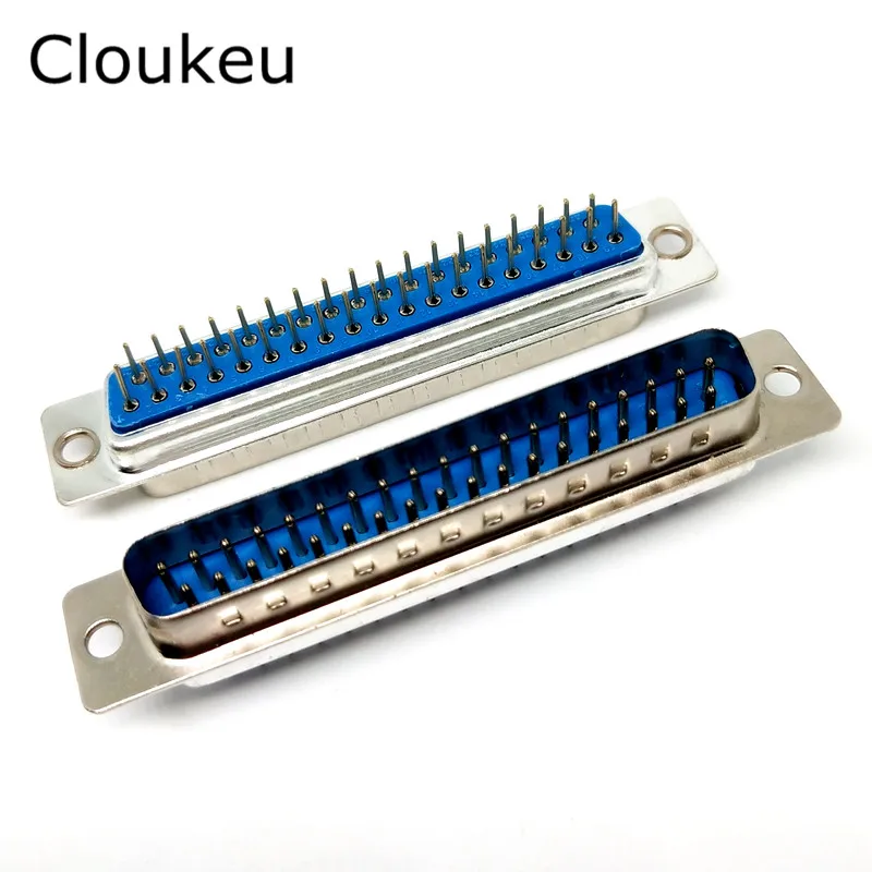 

5Pcs DP37 pin Male Insert plate type PCB D-Sub Connector DB37 serial port adapter