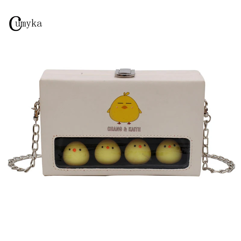

Handbag Cute Box Bags For Women 2019 Mini New Chain Chick Pig Crossbody Bags Fashion Shoulder Girl Bags Flap Handbags CUMYKA