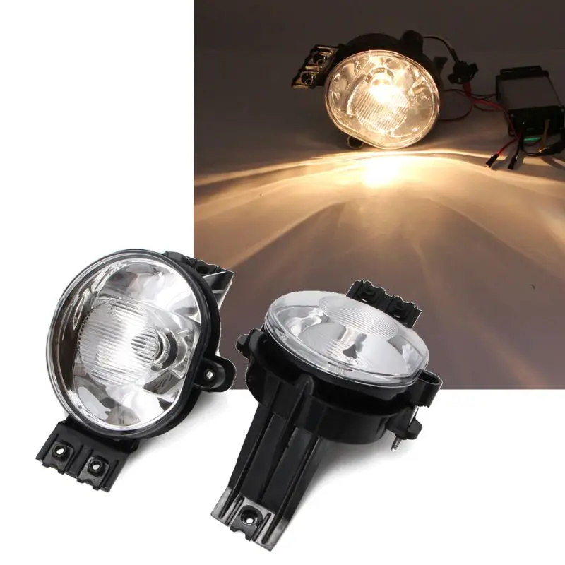 

A Pair Clear Fog Lights Driving Bumper Lamps For 02-08 Dodge Ram 1500 2500 3500 Pickup