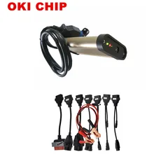8 шт. автомобильные кабели для VD Tcs сканер CDP+ Bluetooth+ Oki чип с Keygen для автомобилей+ грузовиков диагностические инструменты