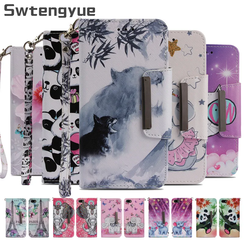 

For Funda Huawei Y5 2018 Case Flip Stand Wallet PU Leather Phone Cover case For Huawei Y5 prime 2018 DRA-L22 Holder stand case