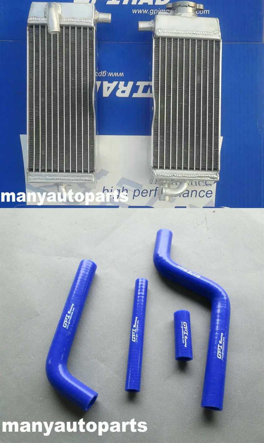 Алюминиевый радиатор для Yamaha и синий силиконовый шланг YZ125 1996-2001 1997 1998 1999 2000 2001 |