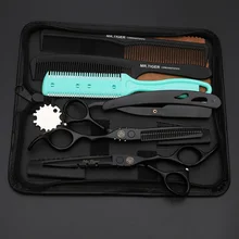 Хит 5,5, 6,0, черные японские ножницы для волос, Профессиональные парикмахерские ножницы, Парикмахерские филировочные ножницы, парикмахерские ножницы, набор для стрижки