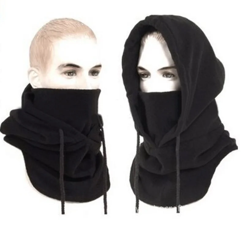 

Autumn and Winter Thermal Neck Warmers fleece hat masks thick hooded men woman motorcycle bicycle scarf cs headgear