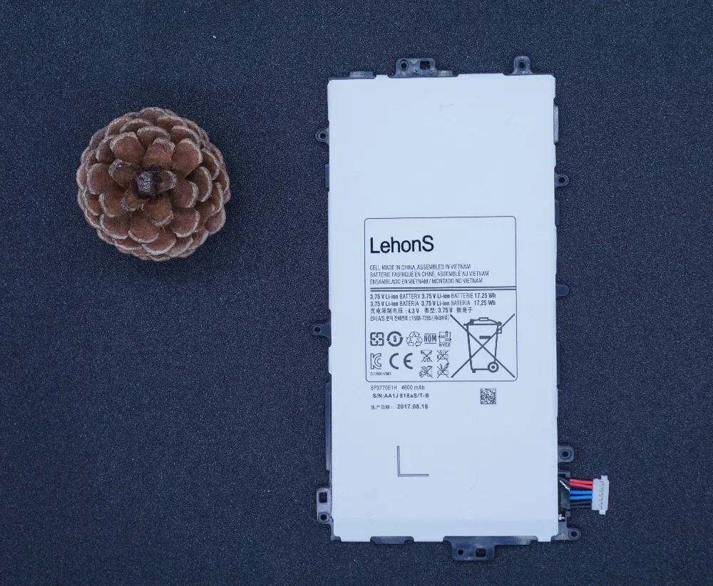 

LehonS 1x 4600mAh / 17.25Wh Tab Tablet Replacement Battery for Samsung galaxy Note 8.0 N5100 N5110 N5120 GT-N5100 SP3770E1H