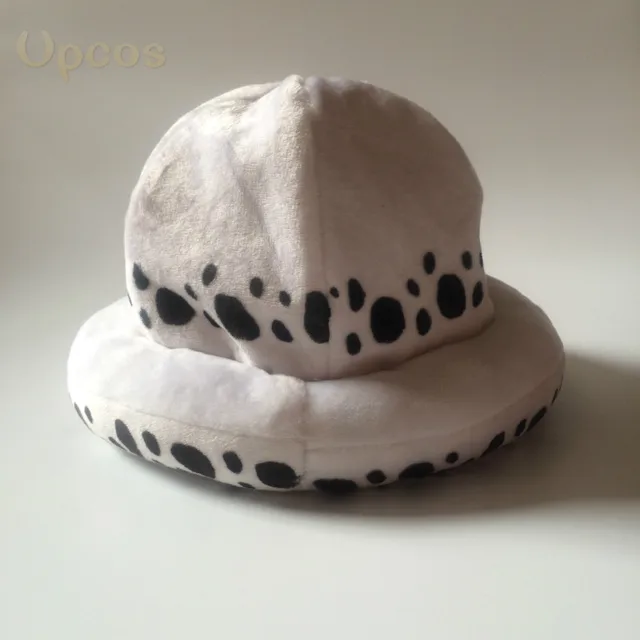Law Hat Anime Cap One Piece Trafalgar Law Cosplay Costume Plush Speckle