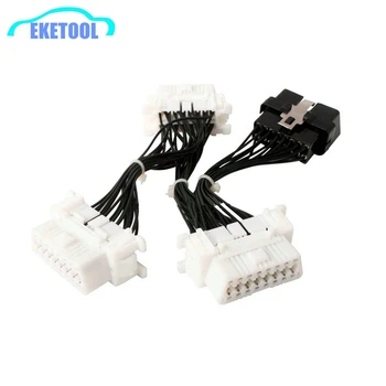 

Auto Cable Connector OBD2 16PIN Male to 3 Female Adapter Best Quality OBD2 Plug ELM327 OBDII Extension Cable Best Wire Rod