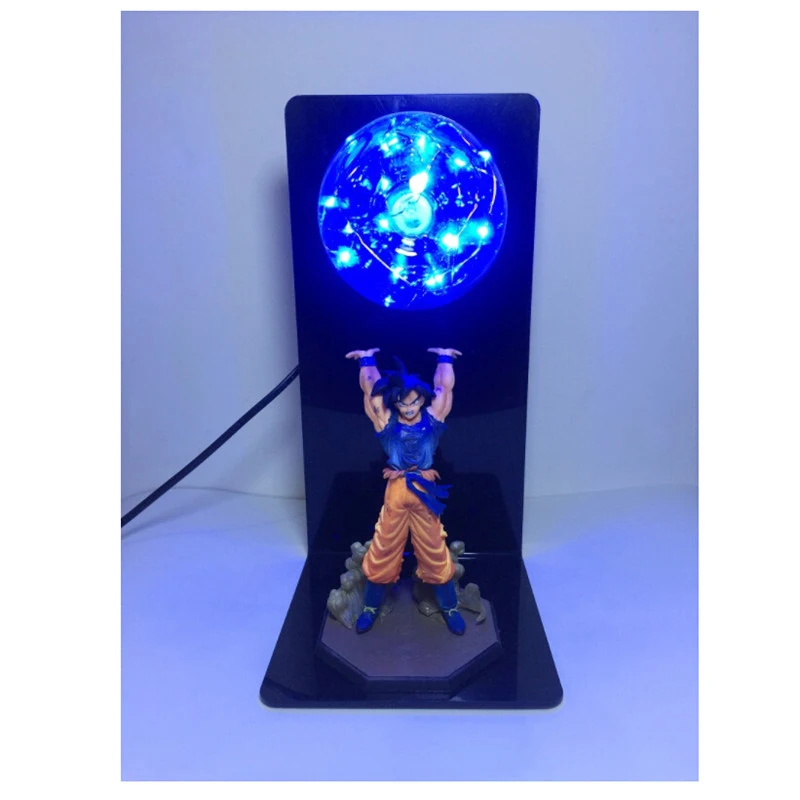 Leedome Dragon Ball Сон Гоку прочность бомбы светодиодное освещение лампы аниме Dragon Ball Светодиодная настольная лампа в красочные освещения ЕС и США - Испускаемый цвет: Blue Lighting