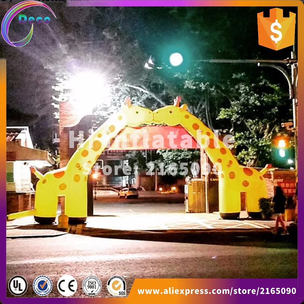 Надувная АРКА из жирафов в форме животного шириной 8 м для рекламы | Дом и сад