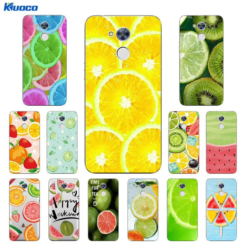 Custom Cases For Huawei Mate 9 / Pro Phone Case for Honor 6A P9 Plus Cover Soft TPU Fruits Party Printing |