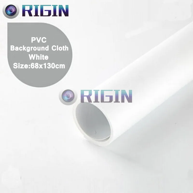 

White Color PVC Photo Photography Studio Lighting Backdrop Background Forsted Cloth Size 68cm*130cm Anti-wrinkle/Anti dirty