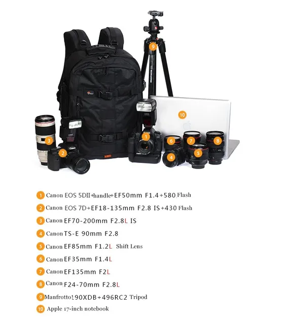 Genuine Pro Runner 450 AW Urban-inspired Photo Camera Bag