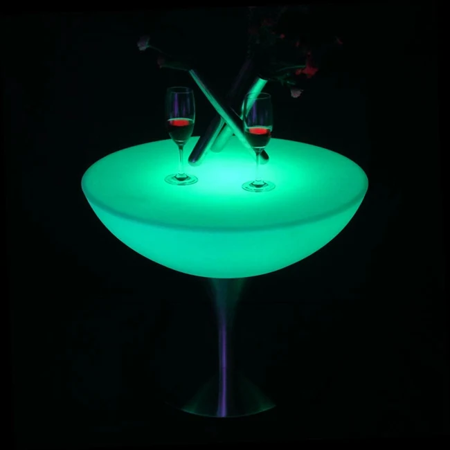 16 colors Changing Lighting Led Bar Furniture Illuminous Glowing Coffee Bar Table For Indoor  SK-LF18 (D66*H58cm) 2pcs/Lot