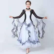 Modern Dance Ballroom Dancing Dress Adult Standard Ballroom Dance Dress for Waltz/tango/foxtrot Performance Competition Dress