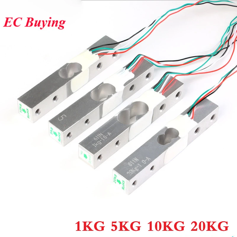 1kg Digital Load Cell Weight Sensor + Hx711 Weighing Sensors Ad Module ...