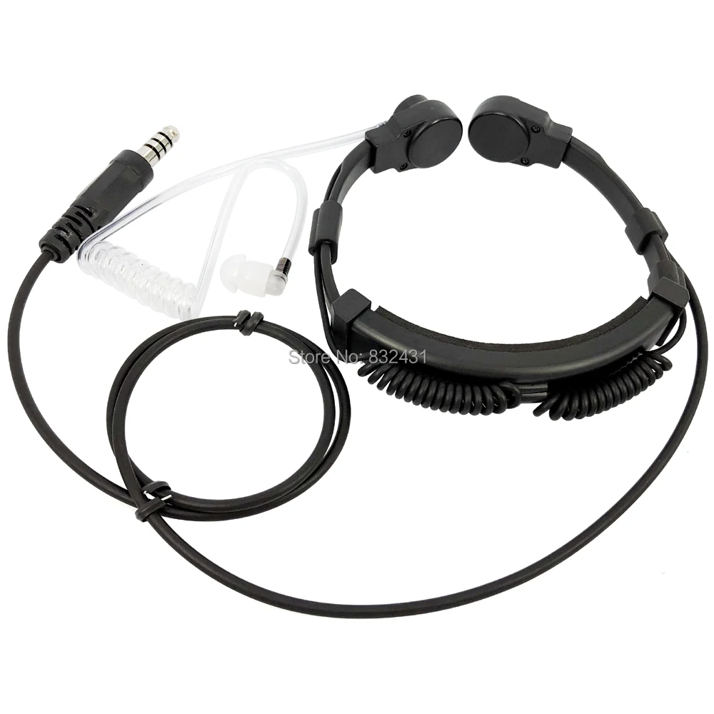 NATO Plug Telescopic Tactical Throat Shock Mic for Walkie Talkie 7