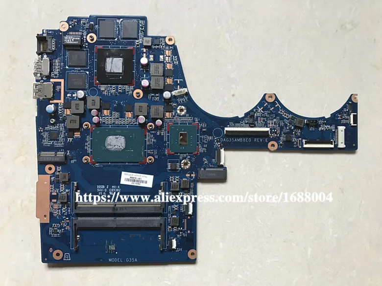 Материнская плата ноутбука 856678 601 для hp 15 AX AX023DX bc015tx материнской DAG35AMB8E0 960 м 4 ГБ i7