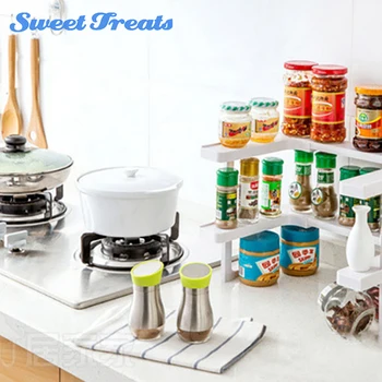 

Sweettreats Condiment Shelf Multifunctional Adjustable Storage Rack Cosmetic Rack European Style Bathroom Kitchen Storage Shelf