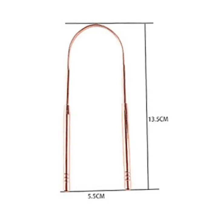 Многоразовый медный язычок скребок для покрытия из нержавеющей стали, очиститель языка, свежее дыхание полости рта, чистая гигиена, инструменты для ухода за здоровьем