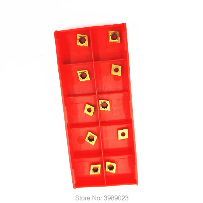 

10Pcs CCMT060204 Internal Turning Tools Carbide inserts Cutting Tool CNC Tools Lathe tools Lathe cutter